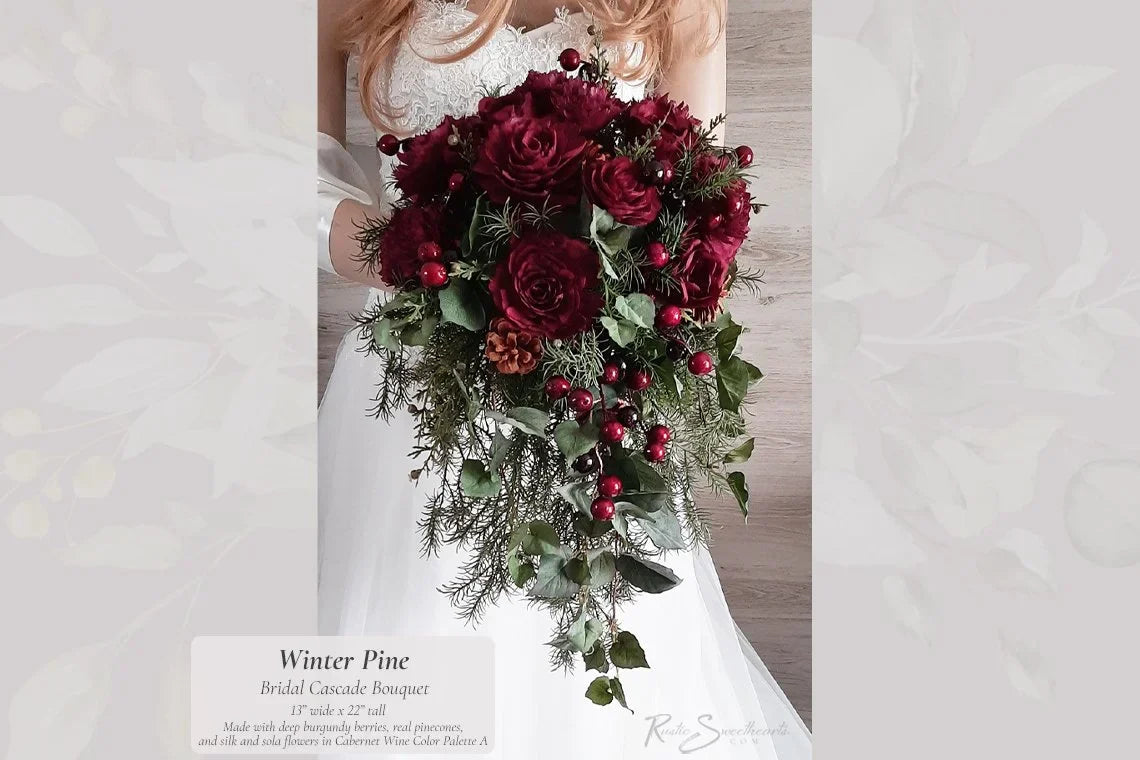 Bridal Bouquets with Winter Florals