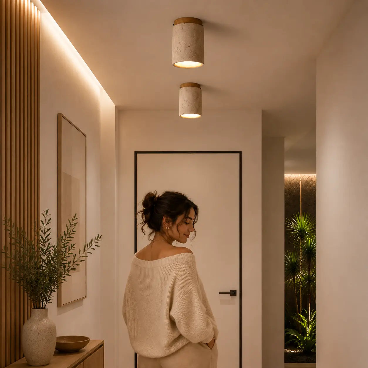 Aven Stone Ceiling Light