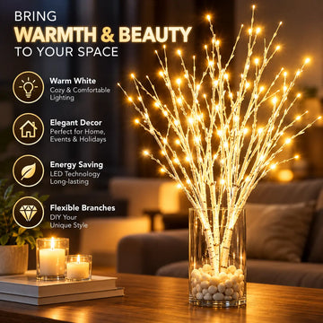 Sala White Birch Branch Light 1