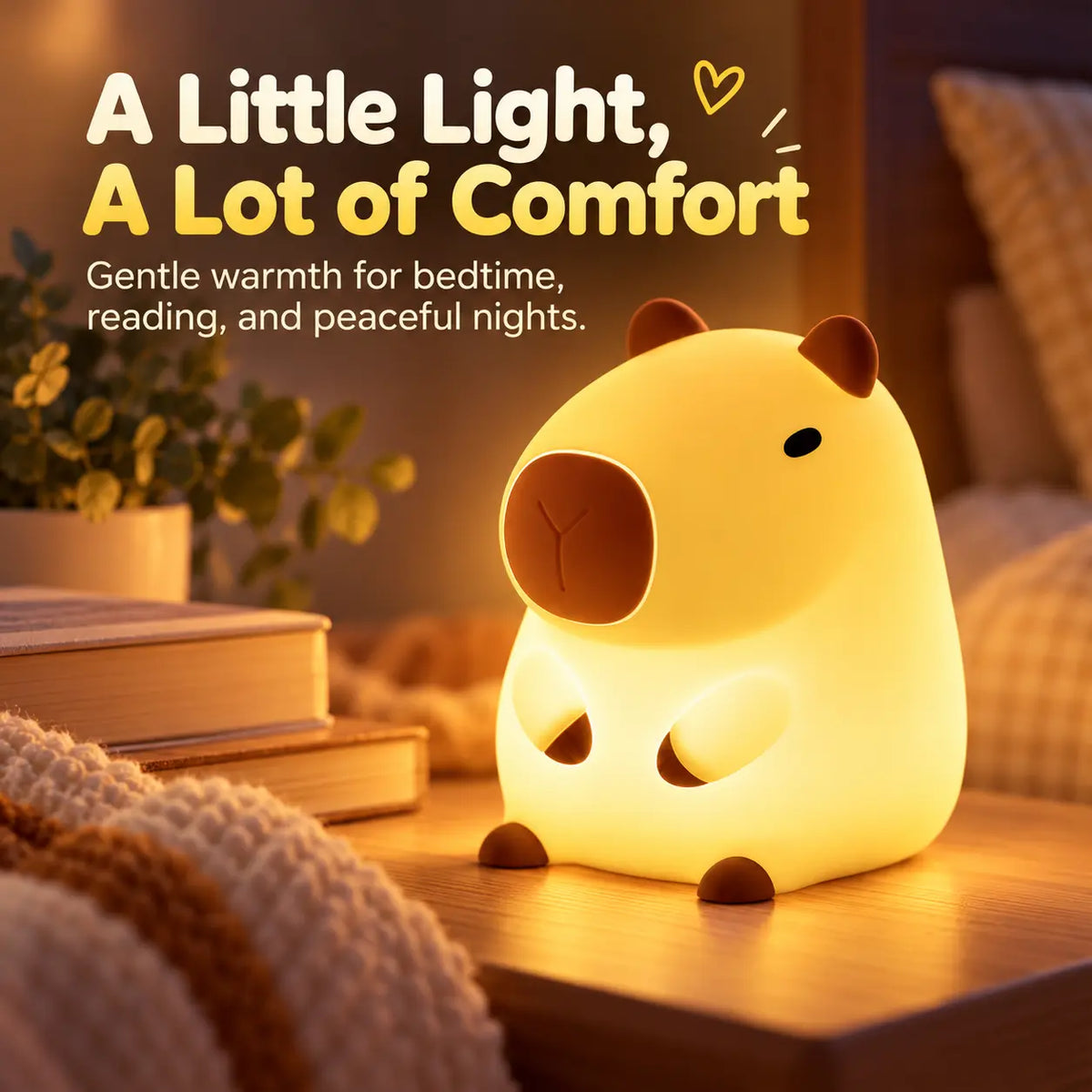 Uma Capybara Resin Night Light