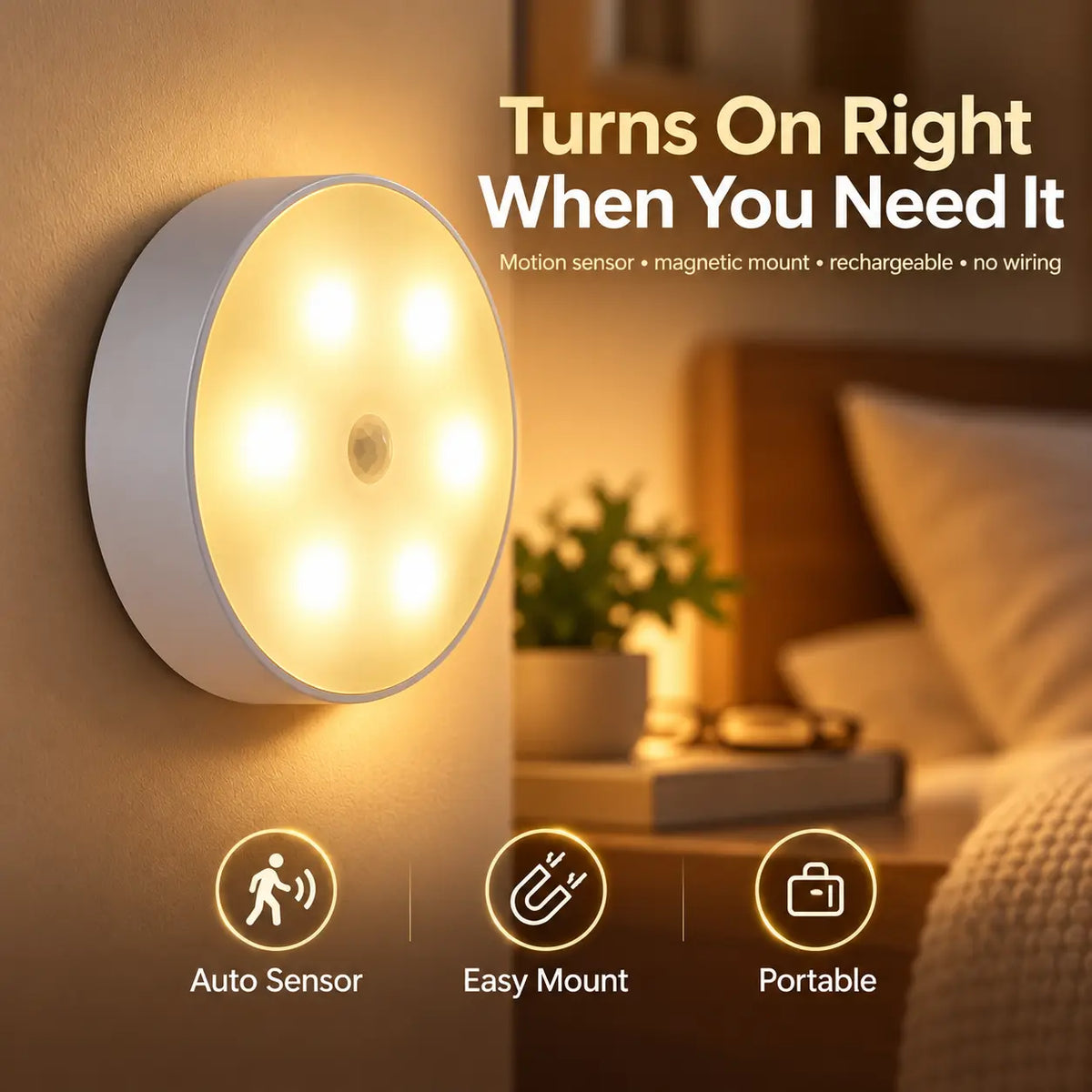 Mali Rechargeable Motion Sensor Night Light