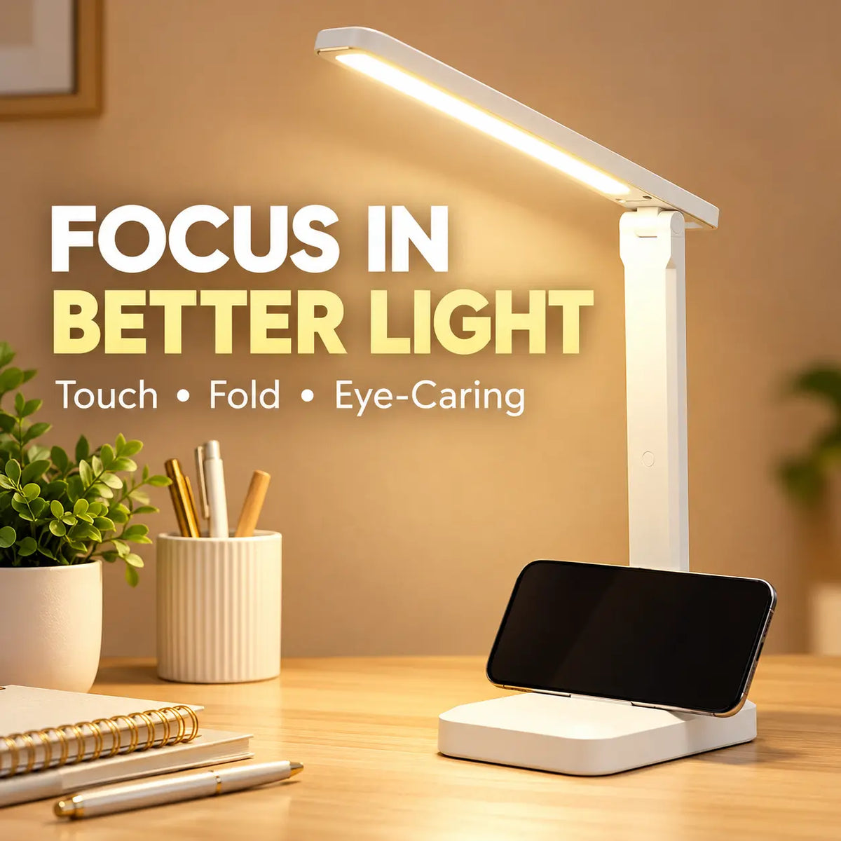 Lotta Foldable Touch Desk Lamp