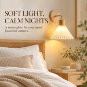 Hana Nordic Wood Wall Light