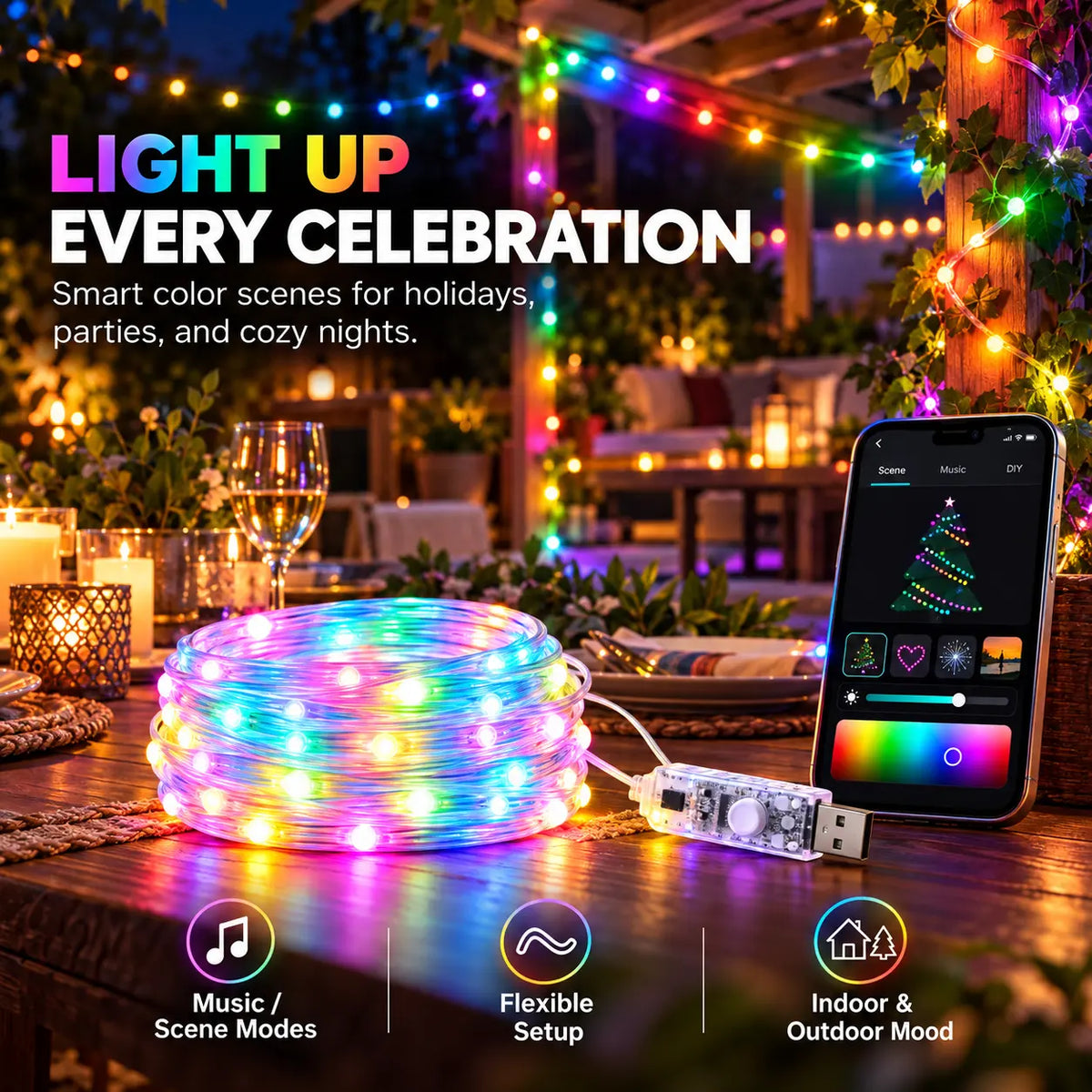Nola RGBIC App-Control Fairy Lights