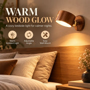 Calla Wood Magnetic Wall Light