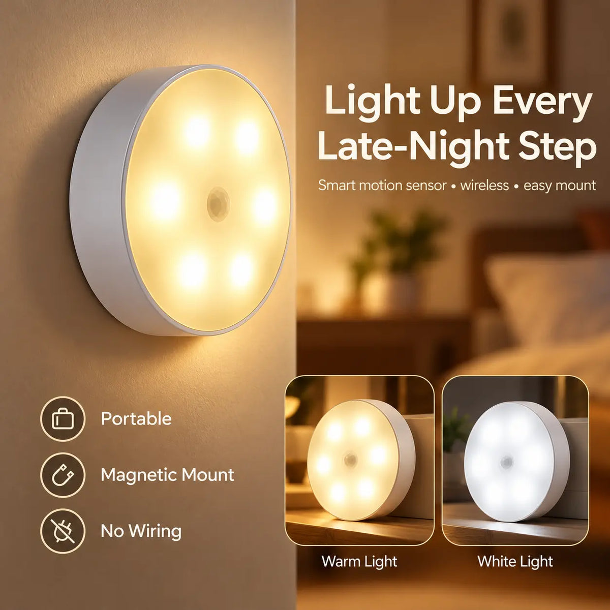 Mali Rechargeable Motion Sensor Night Light