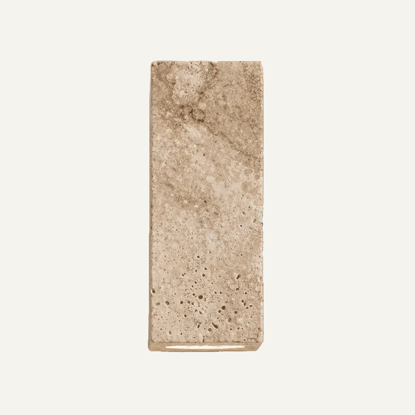 Niva Travertine Wall Light – Quiet Warmth for Bedside & Bedroom