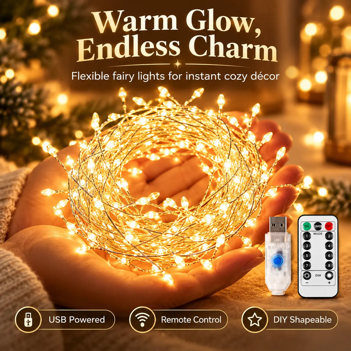 Mora Firecracker Fairy String Lights