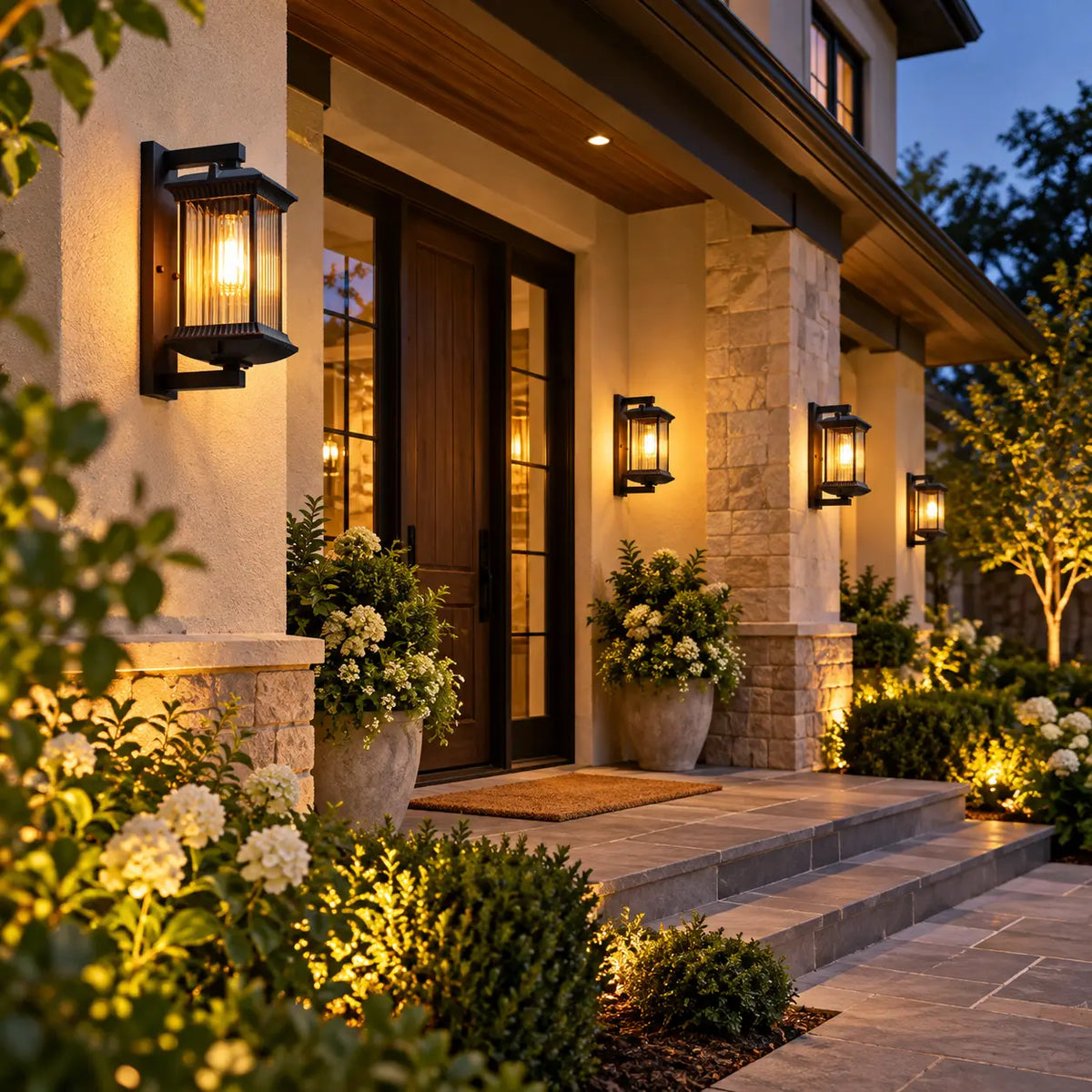 Juna Outdoor Metal Wall Lantern