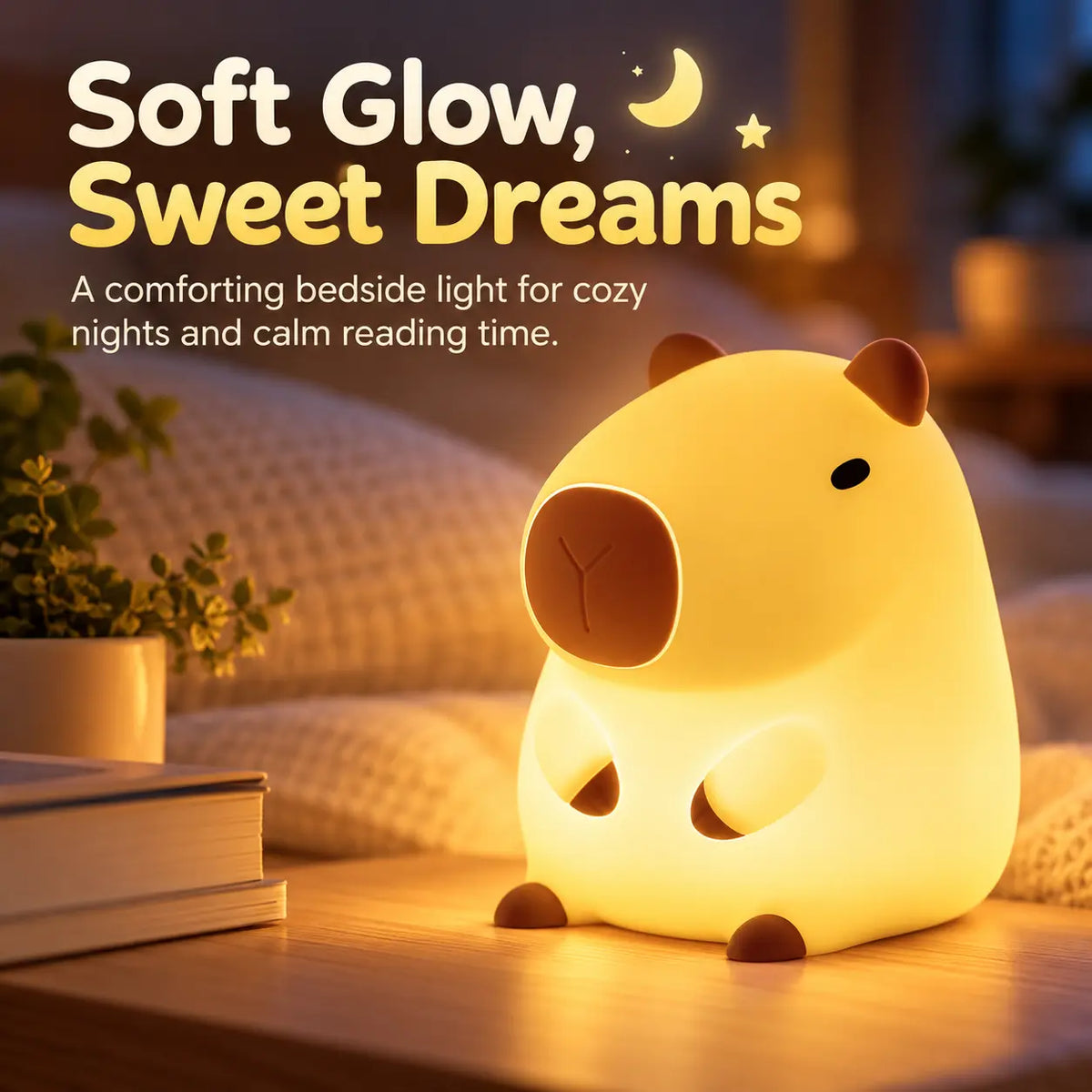 Uma Capybara Resin Night Light