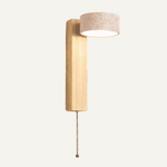 Miro Travertine Wall Light – Quiet Warmth for Bedside & Bedroom