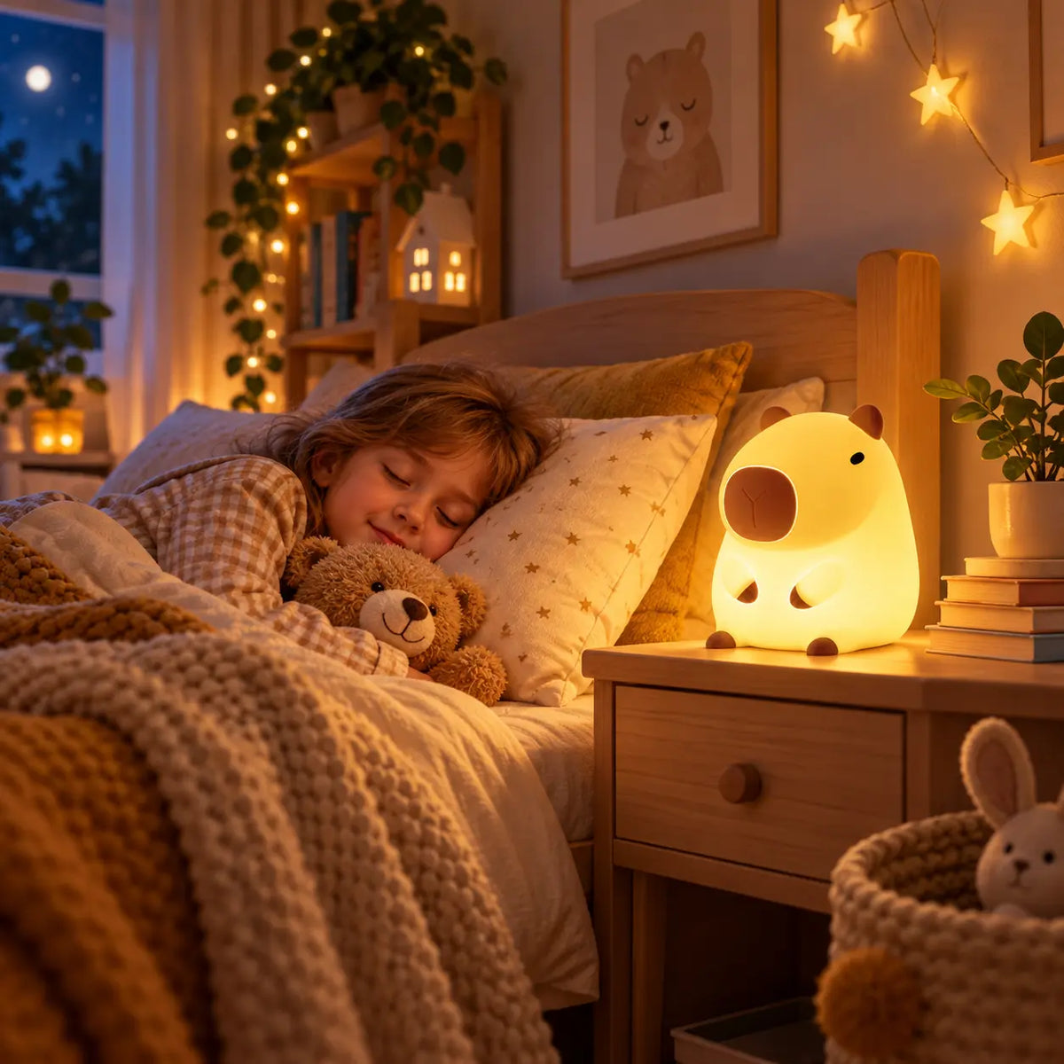 Uma Capybara Resin Night Light