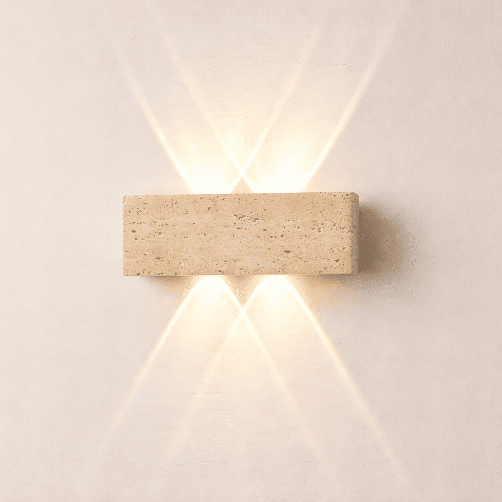 Aure Stone Wall Light – Quiet Warmth for Bedside & Bedroom