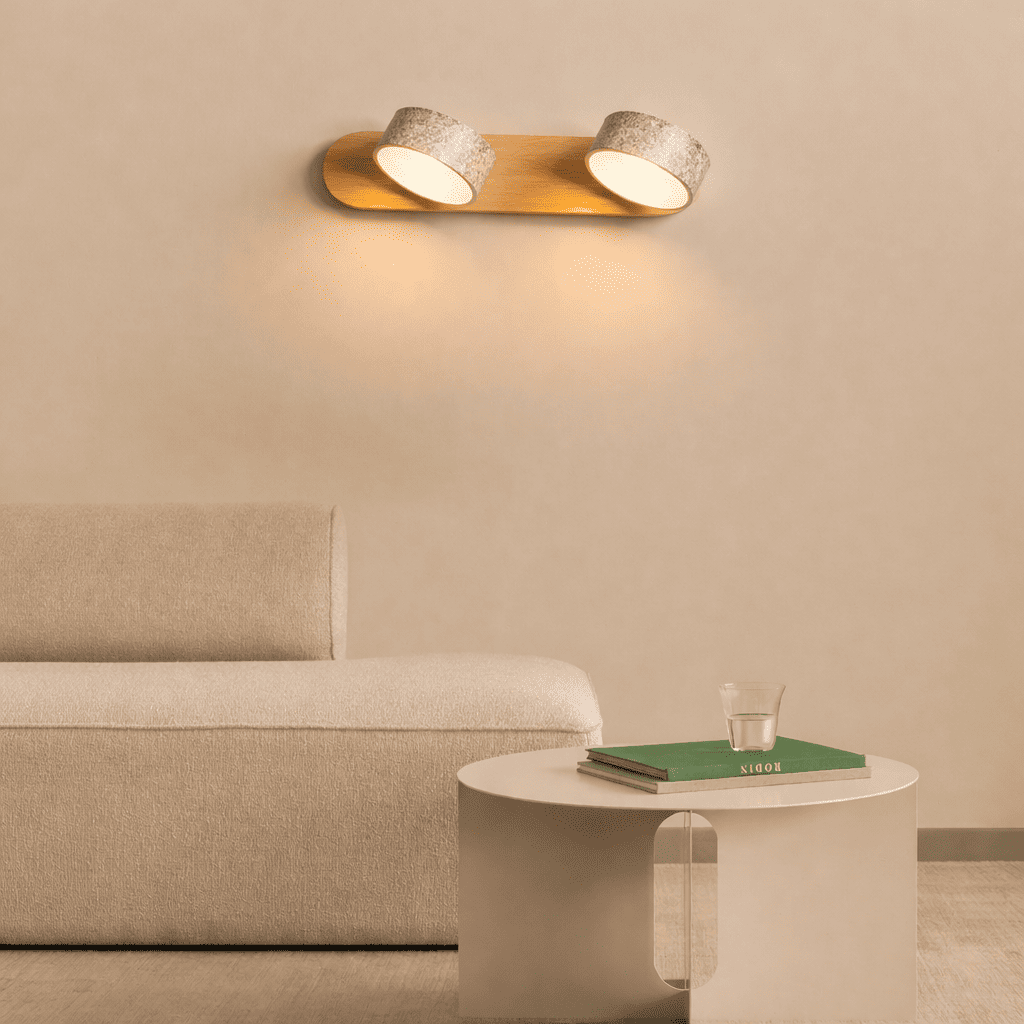 Oren Travertine Wall Light – Quiet Warmth for Calm Interior Spaces