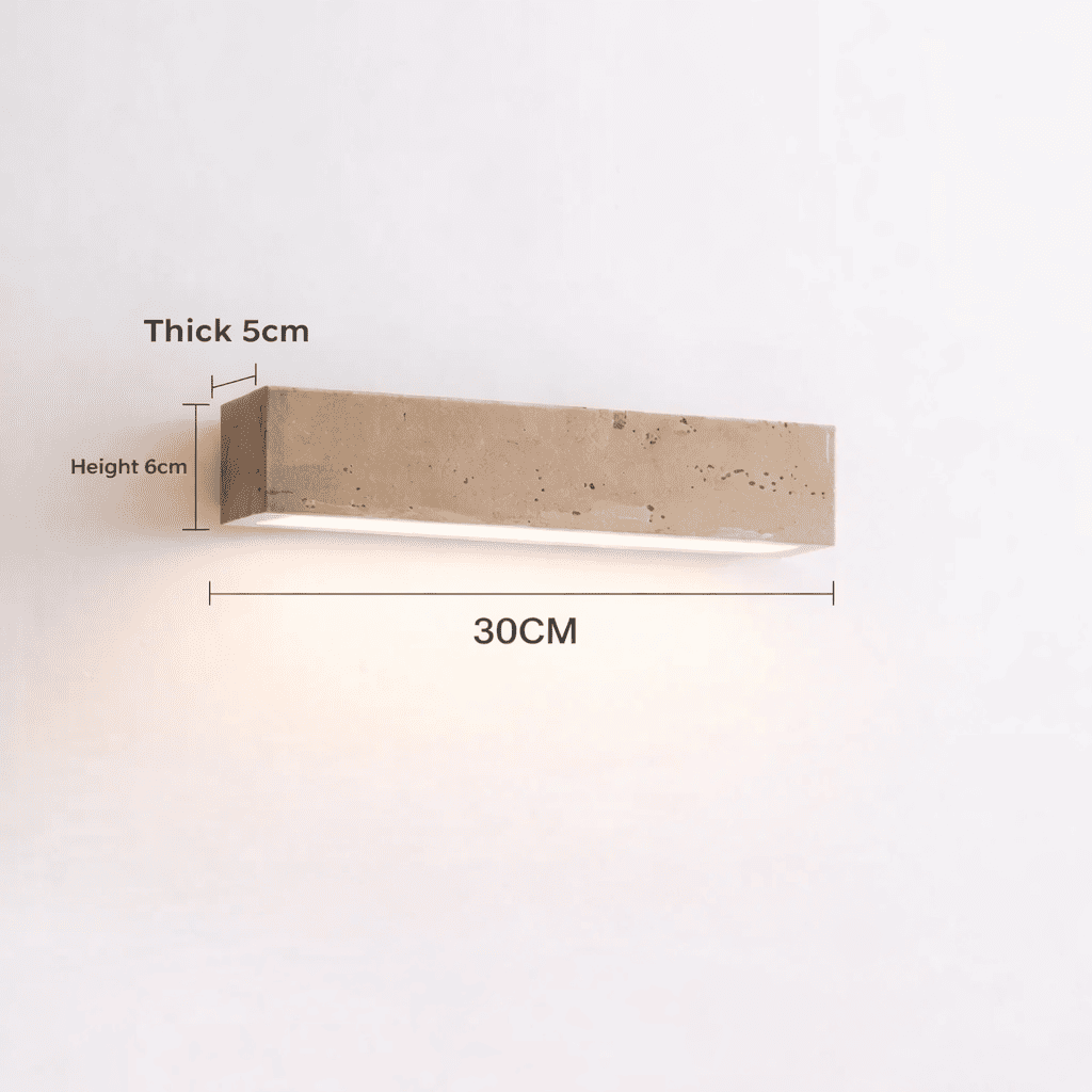 Tarin Stone Wall Light – Quiet Warmth for Bedside & Bedroom
