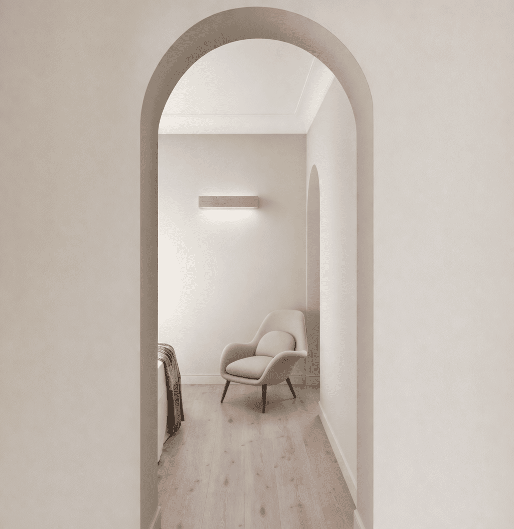 Tarin Stone Wall Light – Quiet Warmth for Bedside & Bedroom