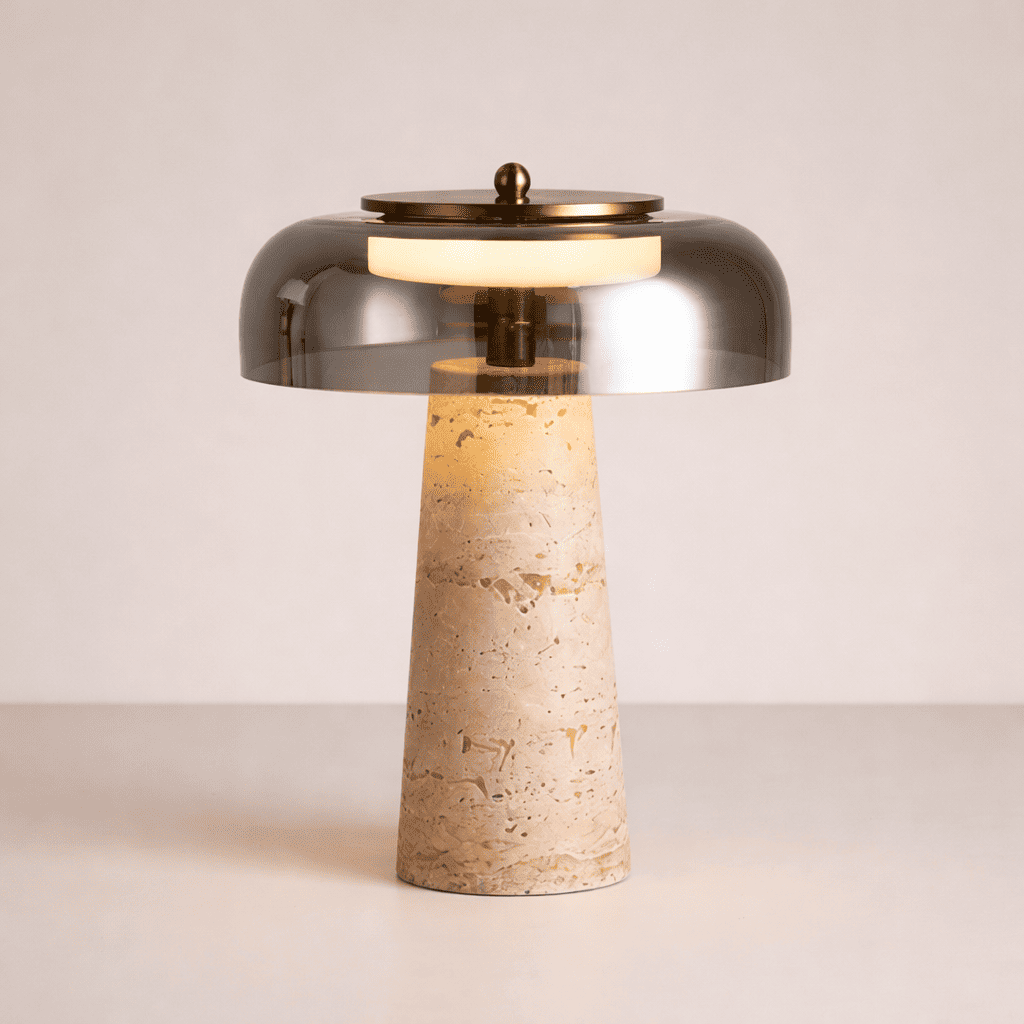 Aeris Table Light – Warm Stone Glow for Calm Spaces