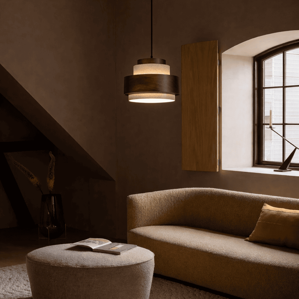 Tova Wood Pendant Light – Soft Glow for Bedside & Dining