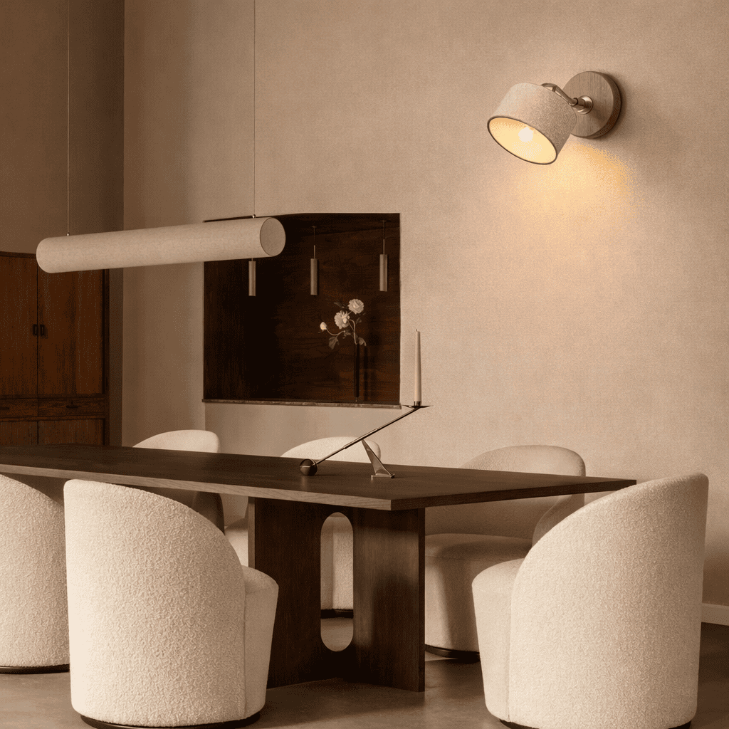 Velor Cave Stone Wall Light – Quiet Warmth for Bedside & Bedroom