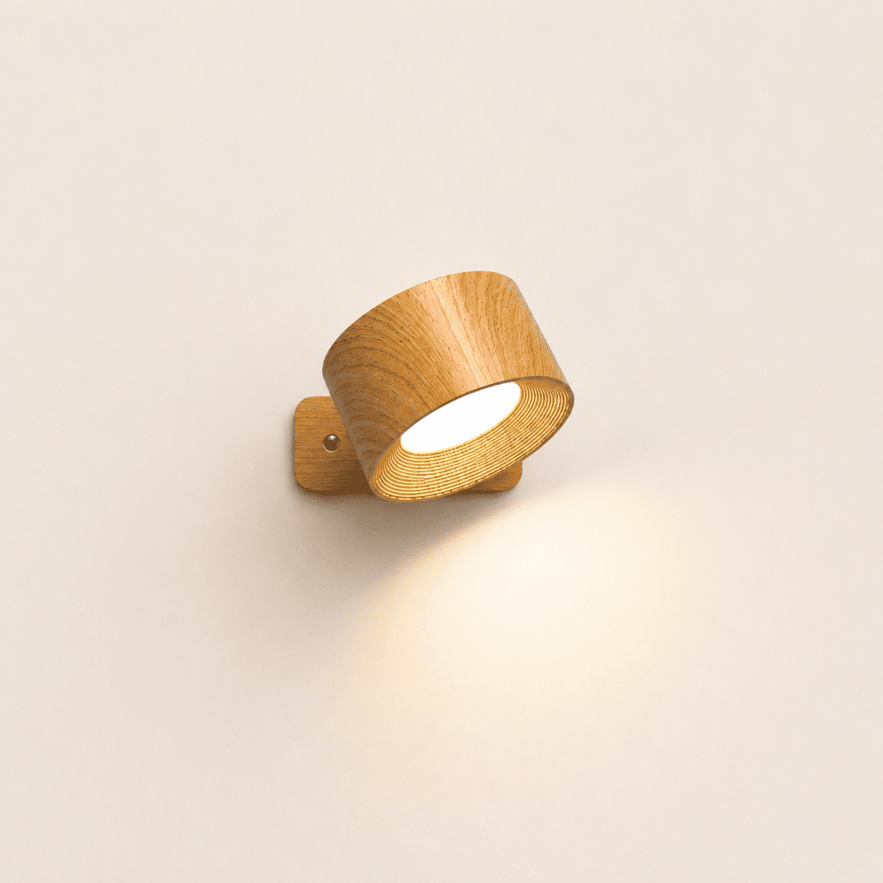Avelis Rotatable Wall Light – Adjustable Ambient Glow for Bedside &amp; Quiet Interiors