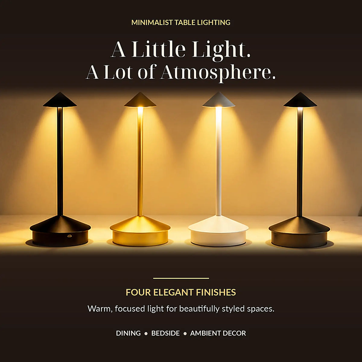 Anya Cordless Aluminum Table Lamp