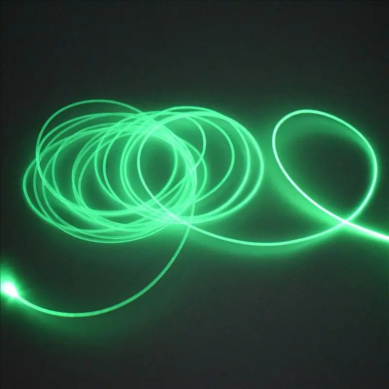 1~100 MeterX Supper Bright Solid Core Side Glow Fiber Optic Cable 1.5~14mm Diameter Transparent Optic Fiber Cable