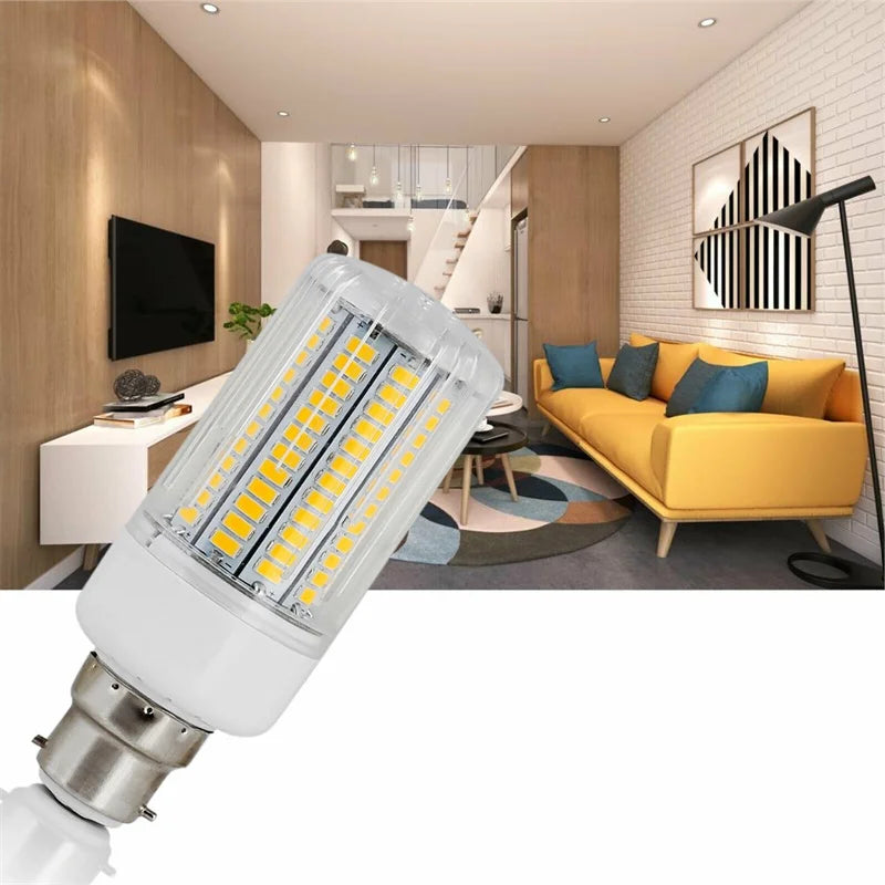 E27 E14 B22 LED Corn Light Bulbs Screw Bayonet Cap SES 7W 12W 30W 45W Ultra Bright 165LEDs Replace 150W Halogen Lamps