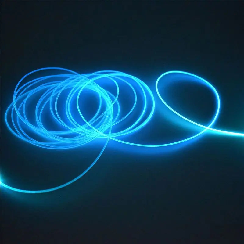 1~100 MeterX Supper Bright Solid Core Side Glow Fiber Optic Cable 1.5~14mm Diameter Transparent Optic Fiber Cable