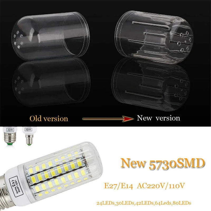 E27 E14 B22 LED Corn Light Bulbs Screw Bayonet Cap SES 7W 12W 30W 45W Ultra Bright 165LEDs Replace 150W Halogen Lamps
