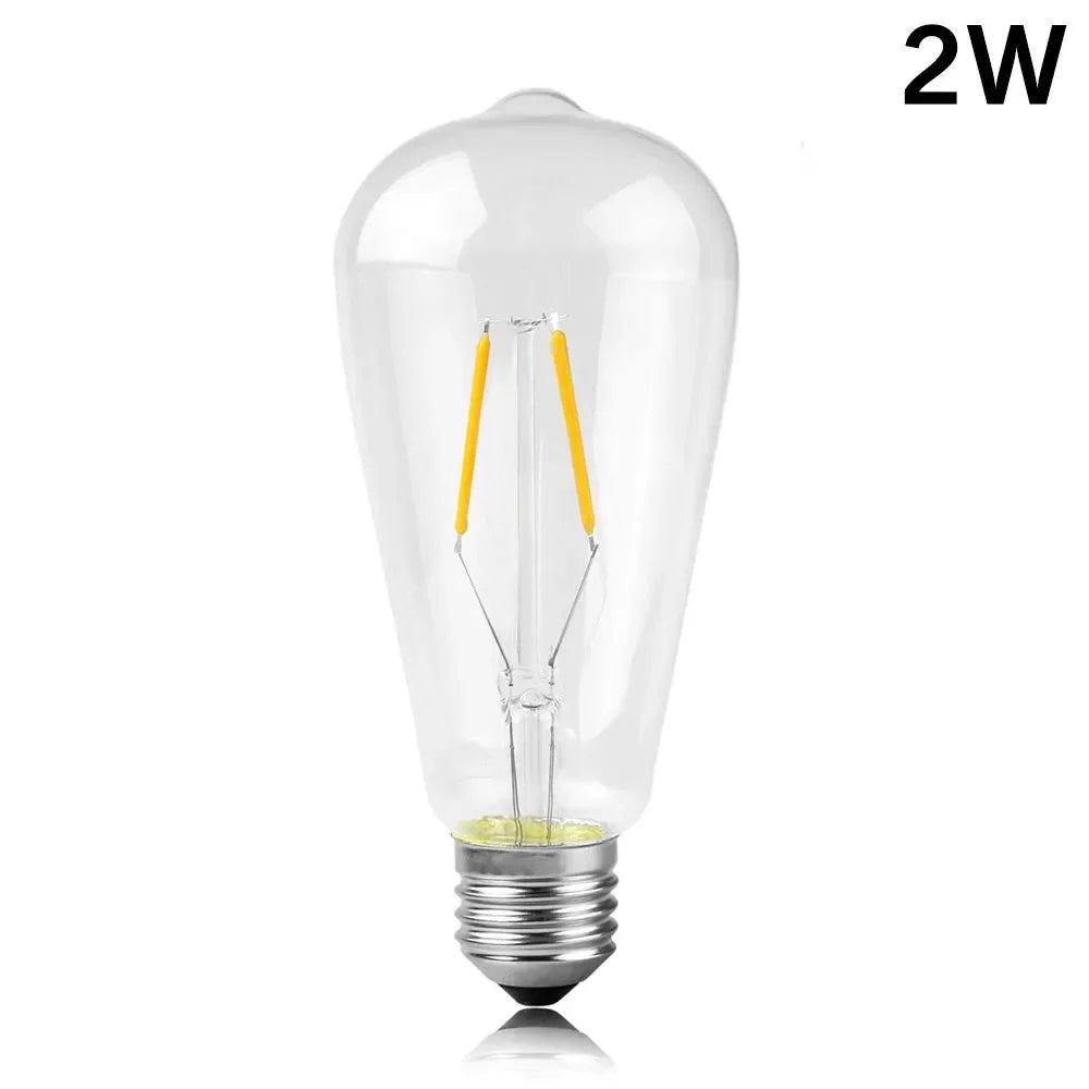 LED Edison Filament Light Bulbs Golden ST64 Dimmable E27 B22 2W 4W 6W 8W 10W 12W 220V 110V 2700K 6000K 360 Degree Energy Lamps