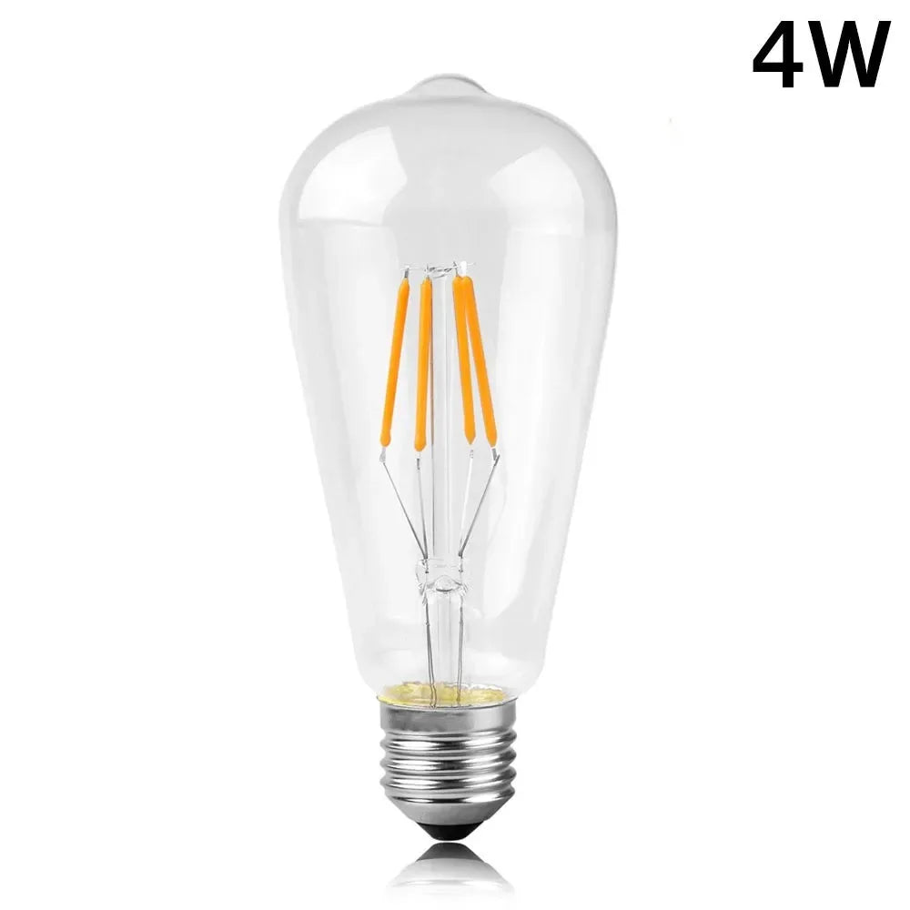 LED Edison Filament Light Bulbs Golden ST64 Dimmable E27 B22 2W 4W 6W 8W 10W 12W 220V 110V 2700K 6000K 360 Degree Energy Lamps