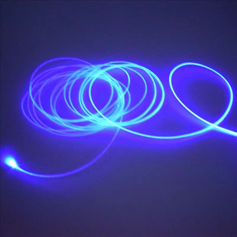 1~100 MeterX Supper Bright Solid Core Side Glow Fiber Optic Cable 1.5~14mm Diameter Transparent Optic Fiber Cable