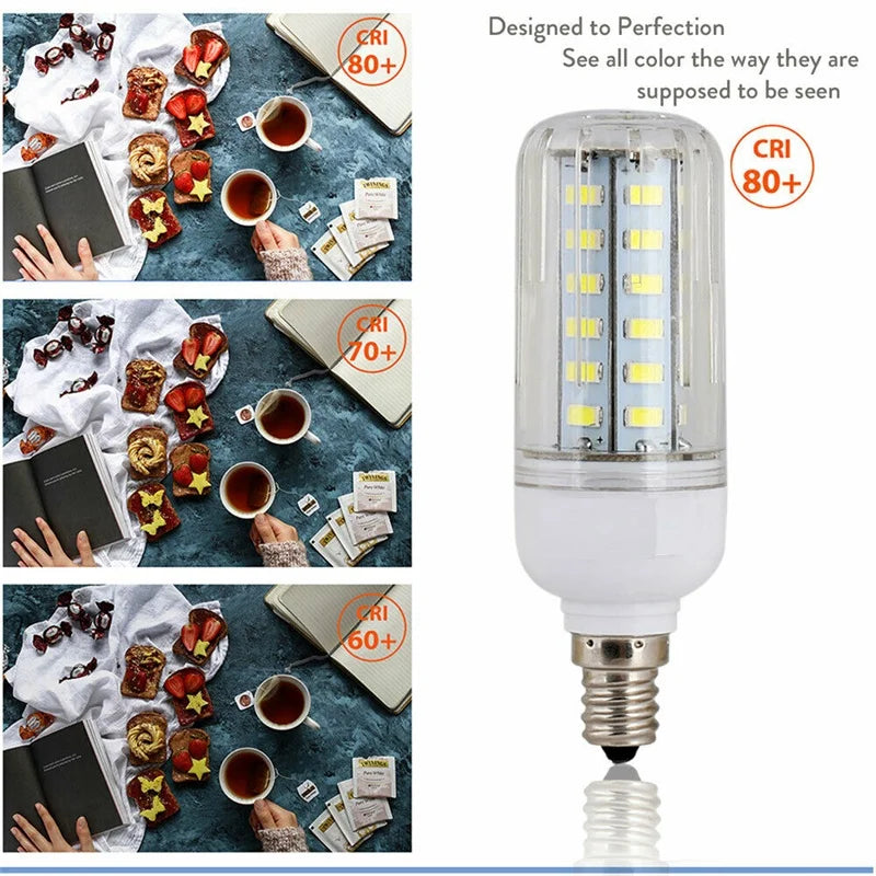 E27 E14 B22 LED Corn Light Bulbs Screw Bayonet Cap SES 7W 12W 30W 45W Ultra Bright 165LEDs Replace 150W Halogen Lamps