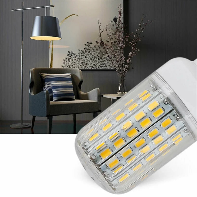 E27 E14 B22 LED Corn Light Bulbs Screw Bayonet Cap SES 7W 12W 30W 45W Ultra Bright 165LEDs Replace 150W Halogen Lamps