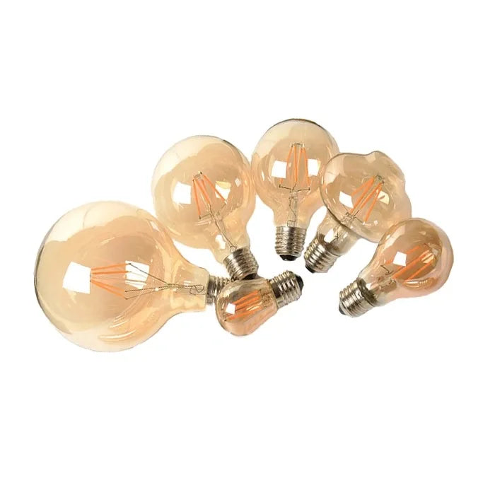 LED Edison Filament Light Bulbs Golden ST64 Dimmable E27 B22 2W 4W 6W 8W 10W 12W 220V 110V 2700K 6000K 360 Degree Energy Lamps