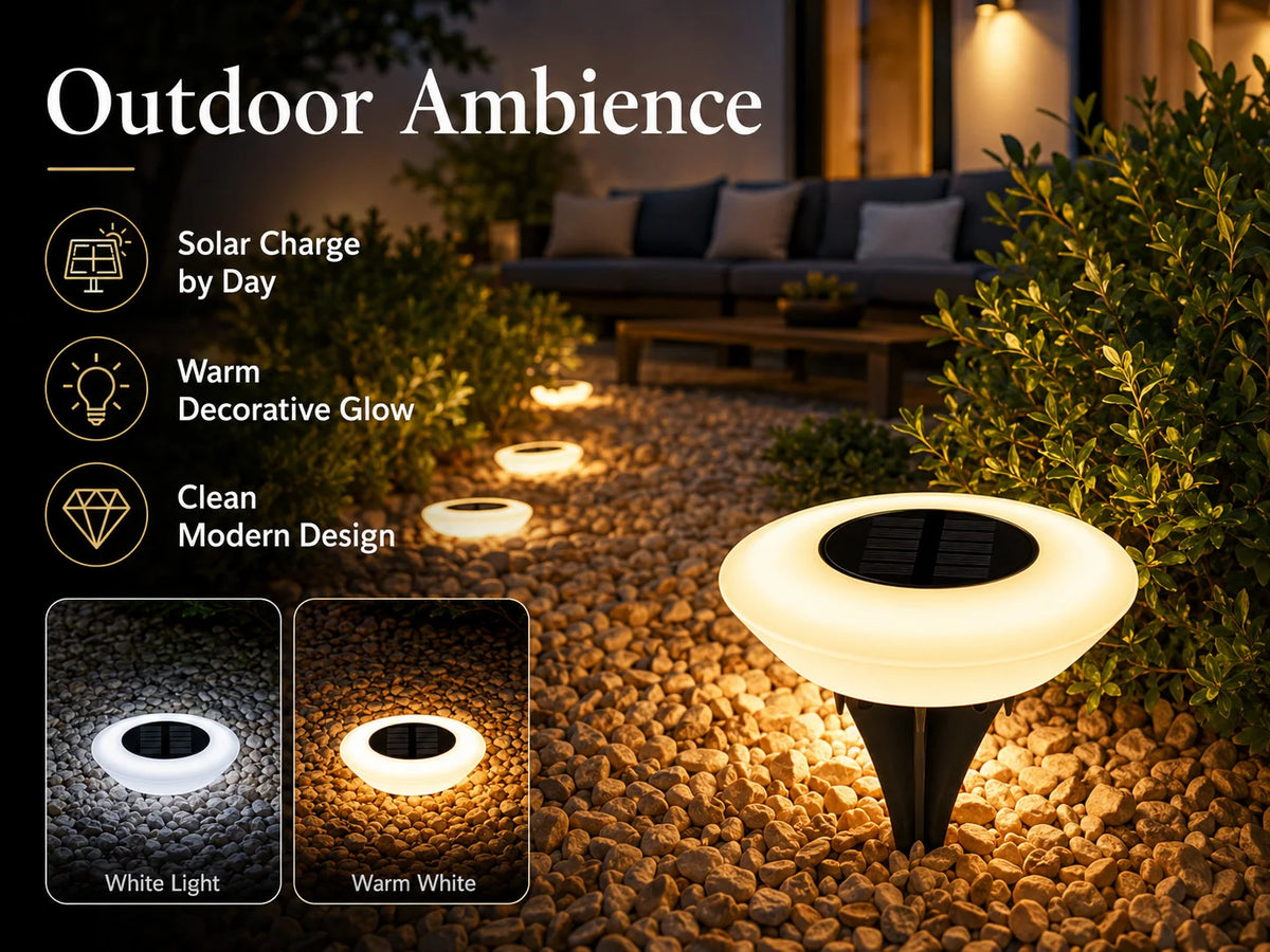 1/2Pack Solar Ground Lights,14LED Waterproof Outdoor Landscape Light, LED Lawn Lamp, for Garden Pathway Yard Deck Camping Decor