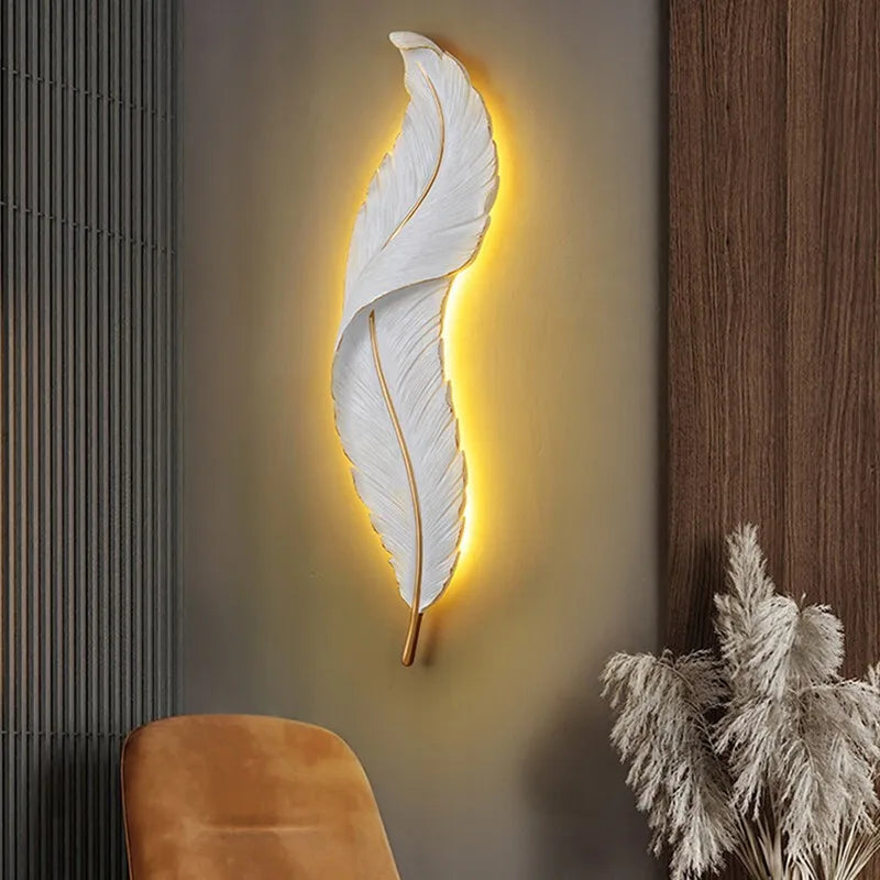Maia Feather Wall Light