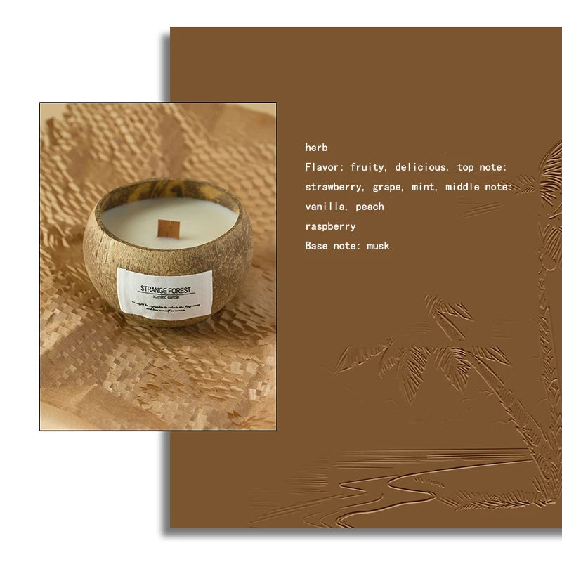 Dara Coconut Shell Soy Wax Candle
