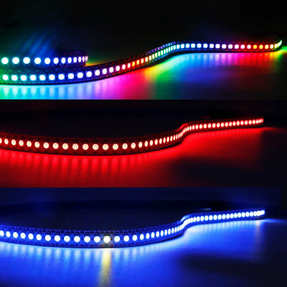 DC5V WS2812B Led Strip Light 30/60/74/96/144 LEDs/m Individually Addressable Smart 5050 RGB WS2812 Pixels Led Light IP30/65/67
