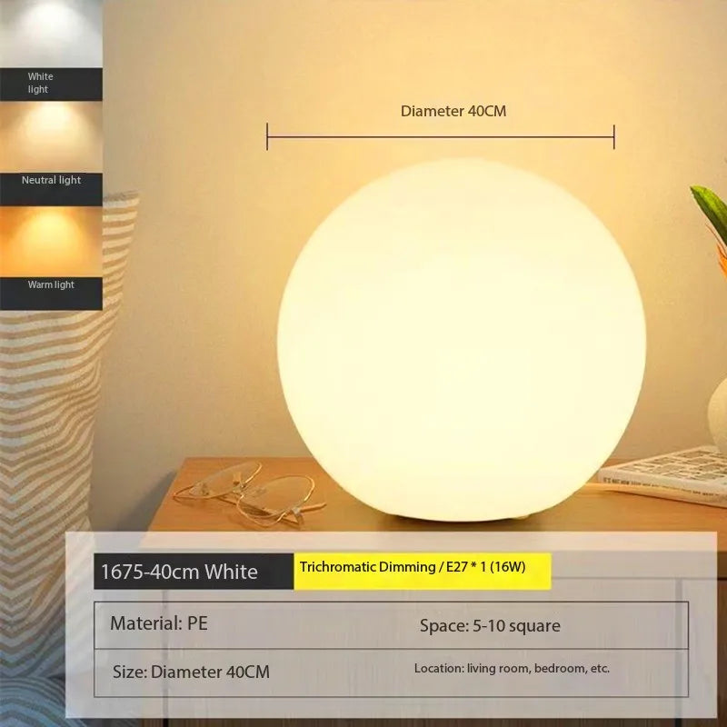 Decorative Ball Table Lamp Bedside Nightlight Girls Ins Gift Atmosphere Lamp Romantic Warm Children's Room Desk Bedroom Floor La