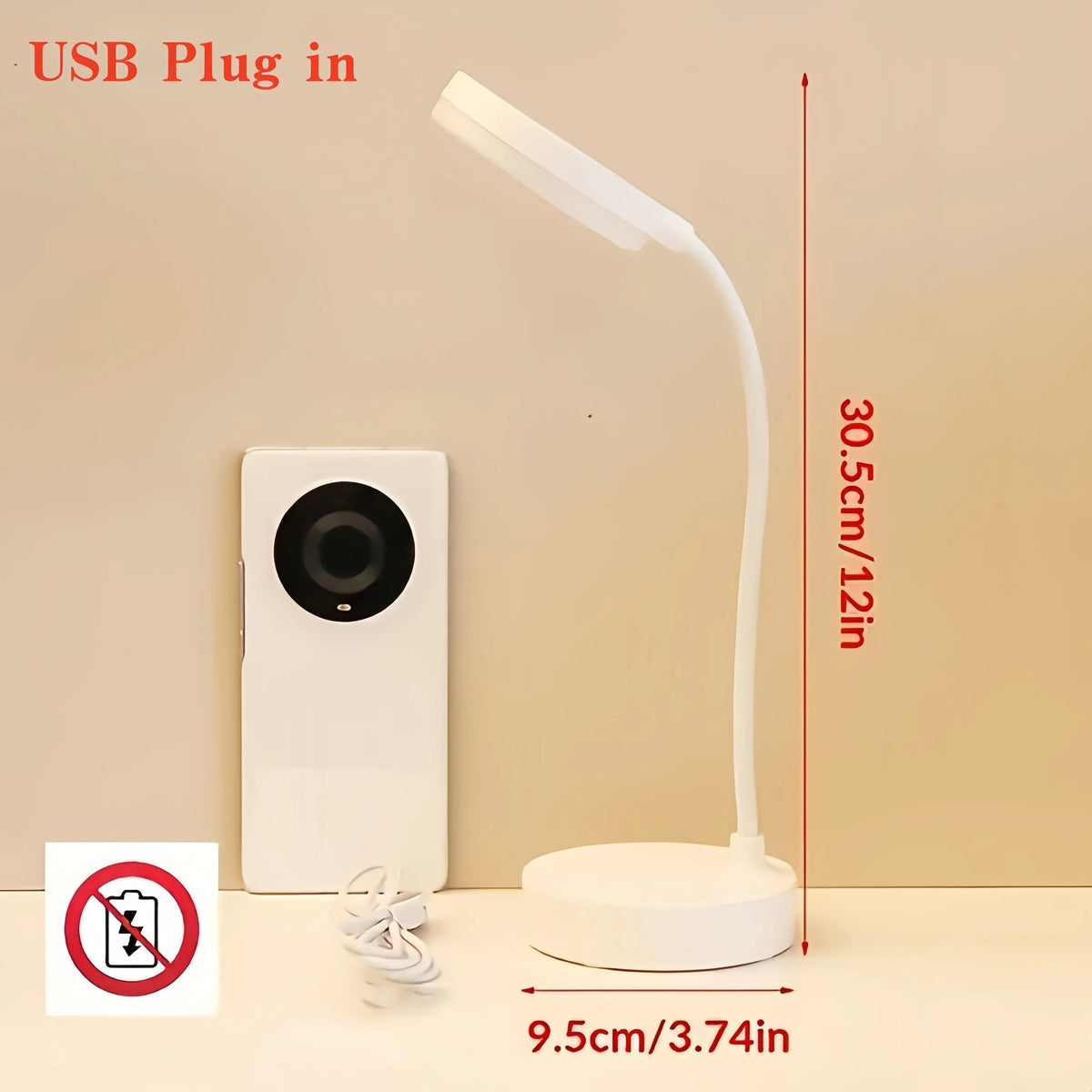 Portable LED Desk Lamp Eye Protection 3 Modes Dimming for Bedroom Bedside USB Touch  Charge College Student Book Readin Lamp2024