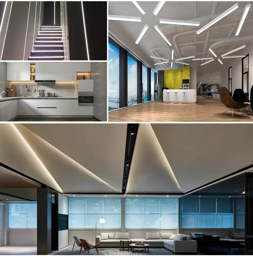 Linear Dimmable 24V 12V COB LED Strip Light 528LEDs/m High Density Flexible LED Ribbon Tape Ra90+ 3000K 4000K 6500K LED Lighting
