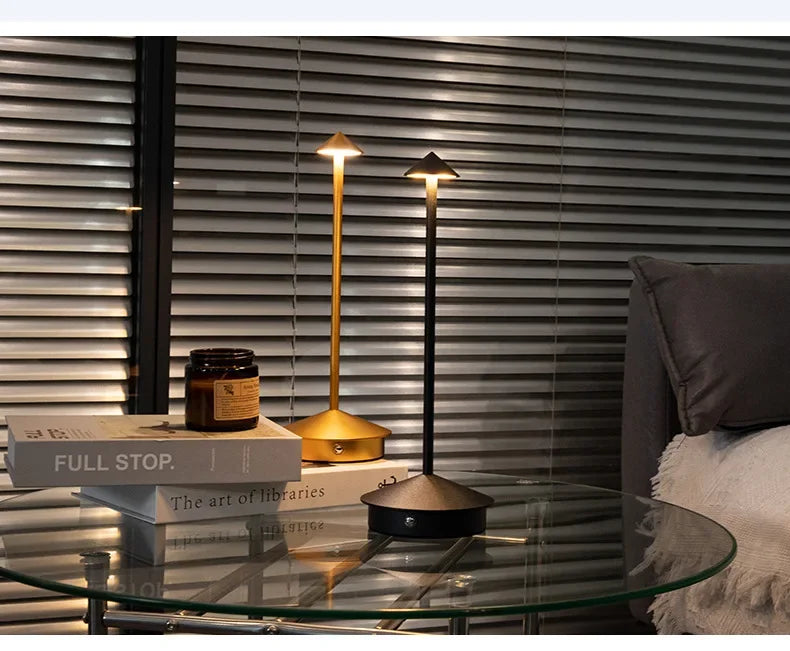 HPH Table Lamp Dining Led Desk Lamp Hotel Coffee Pina Cordless Table Lamp Living Room Bedside Lamp Decorative Desk Lamp