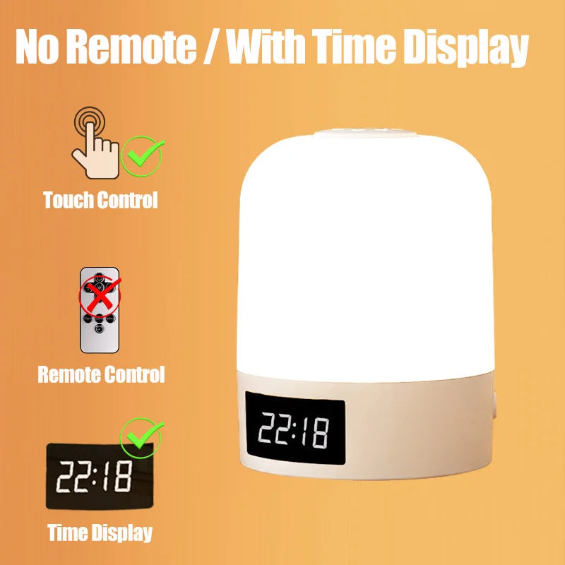 Touch Night Light Rechargeable 3 Color Wireless Baby's Room Bedside Lamp USB LED Night Light Ambient Soft Light For Kids Gift