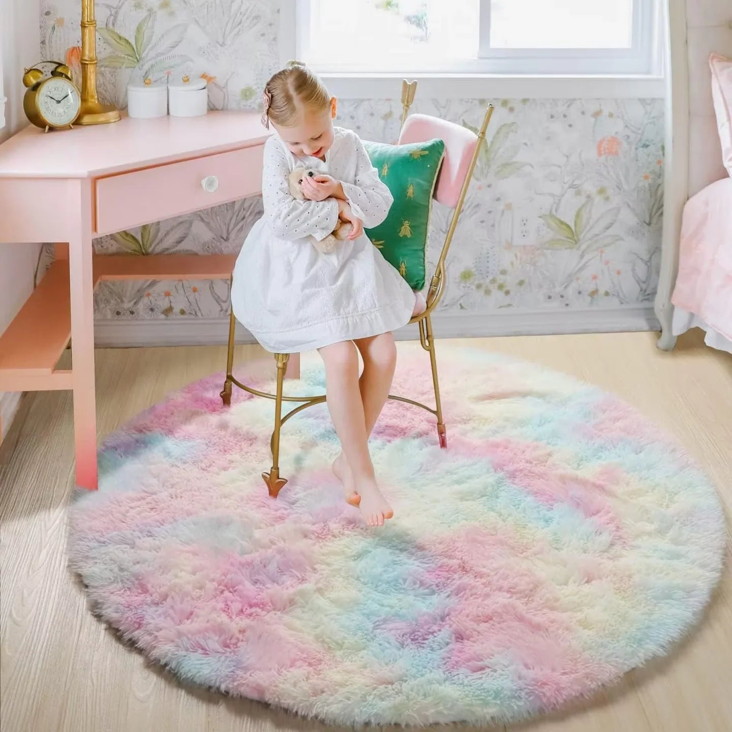 Fluffy Round Rug