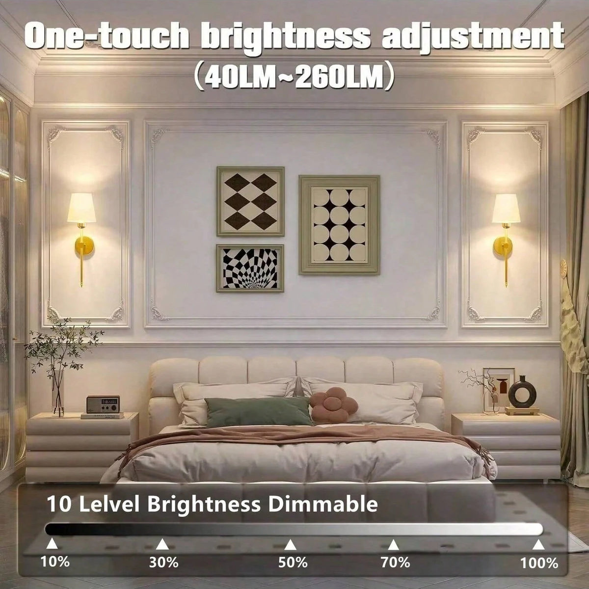 Wireless Battery Powered Wall Lamp Rechargeable Wall Lamp Dimmable Detachable Bulb Remote Control 15 Color Wireless Wall Lamp