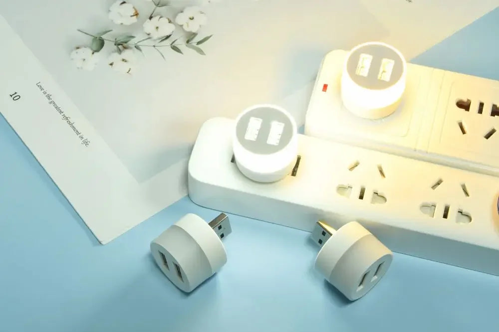 USB Light LED USB Book Lamp Eye Protection Reading Light Computer Reading Lamp Mobile Power Charging Book Lamps Mini Night Light