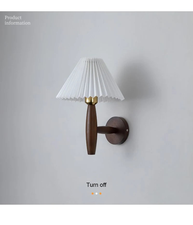 Nordic LED Wall Lamp Modern Wood Wall Light Indoor Lighting Room Decor Sconces For Bedside Bedroom Living Room Hotel E27 Bulb