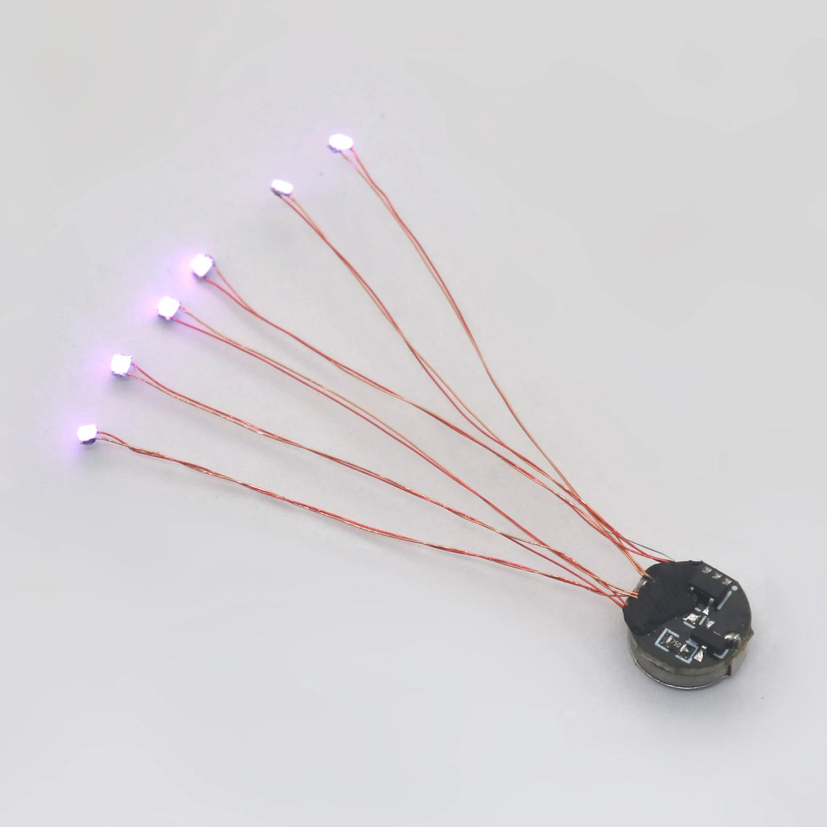 Wired 5cm Magnetic Control Lamp Led Magnetron Light Model +magnet + Battery Diy Car Toys Lighting Diorama Materials Gunda Robots