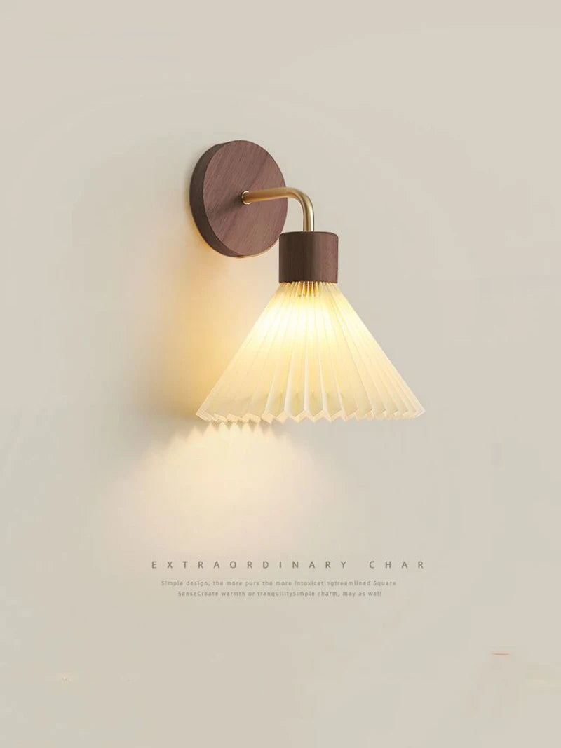 Nordic LED Wall Lamp Modern Wood Wall Light Indoor Lighting Room Decor Sconces For Bedside Bedroom Living Room Hotel E27 Bulb